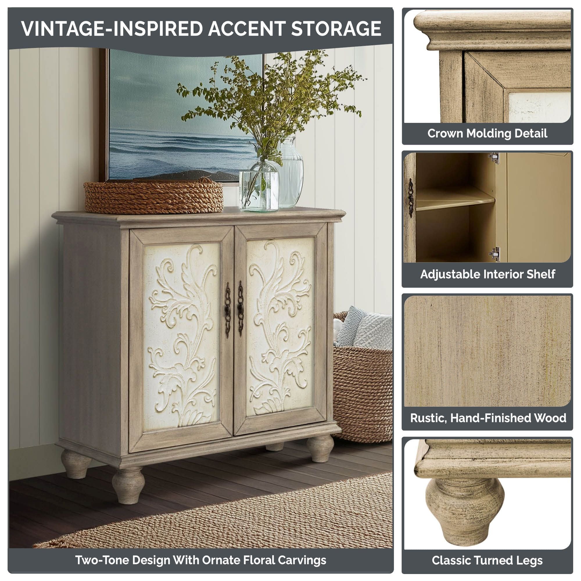 Driscoll - 2 Door Cabinet - Reclaimed Natural