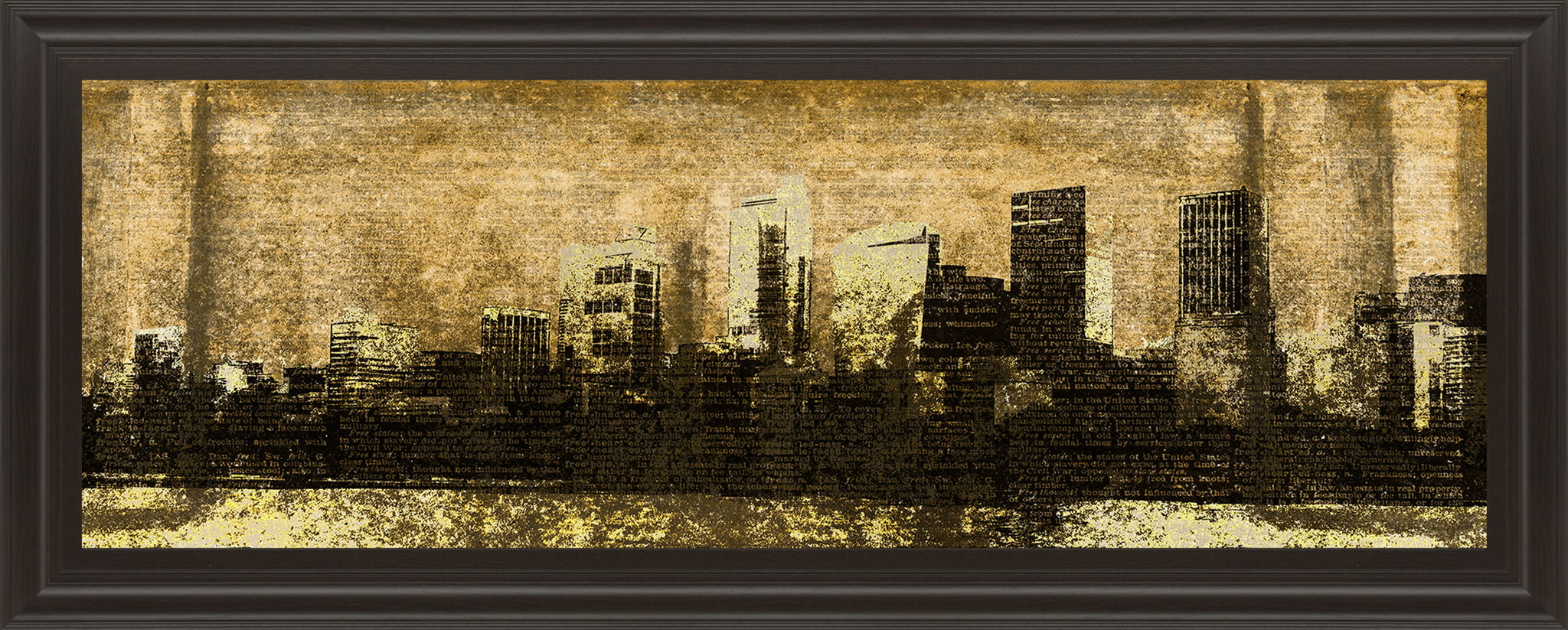 Defined City I By Sd Graphic Studio - Framed Print Wall Art - Beige