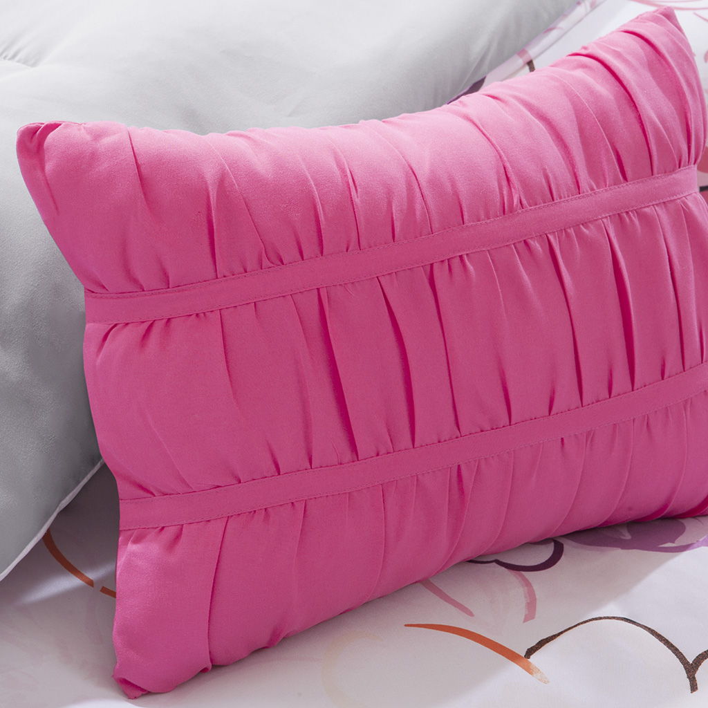 Olivia - Twin Comforter Set - Pink