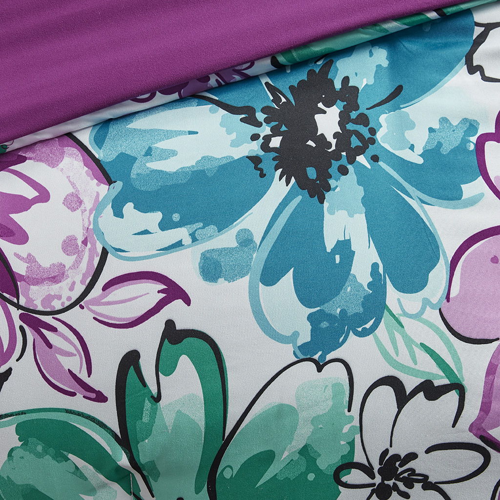 Olivia - Twin Comforter Set - Blue