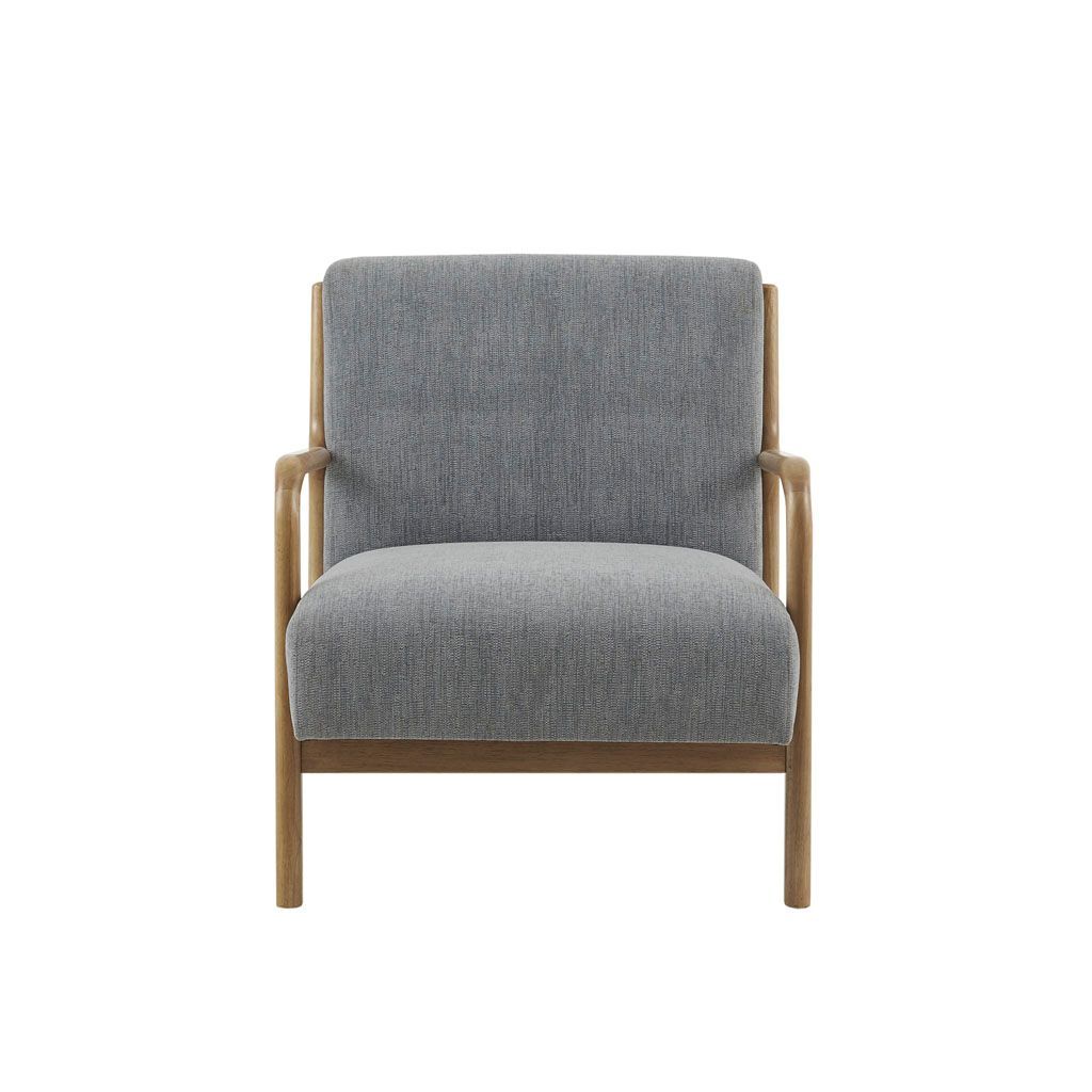 Novak - Mid-Century Modern Accent Armchair (Set of 2) - Gray
