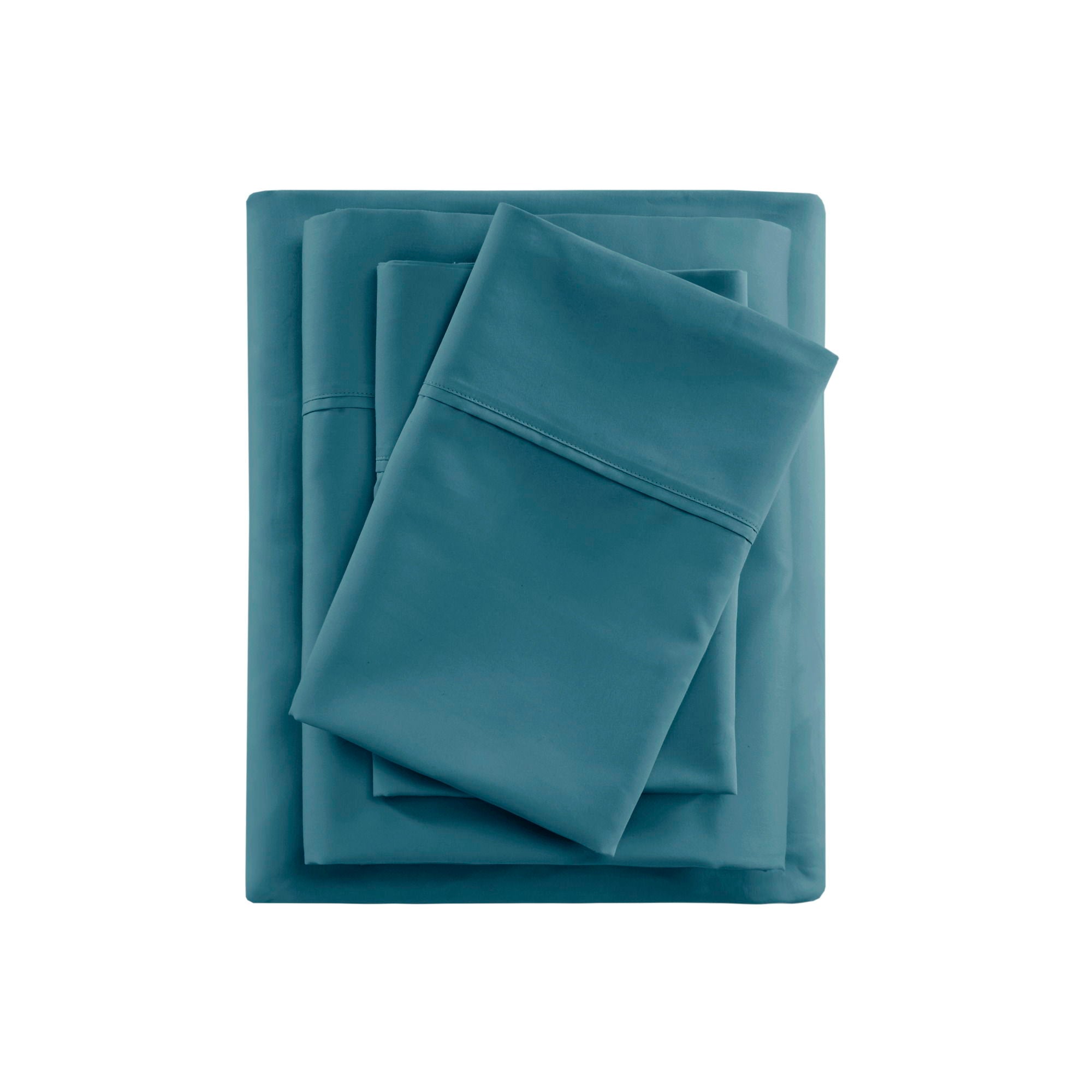 600 Thread Count - Cooling Cotton Blend 4-Piece Sheet Set - Teal