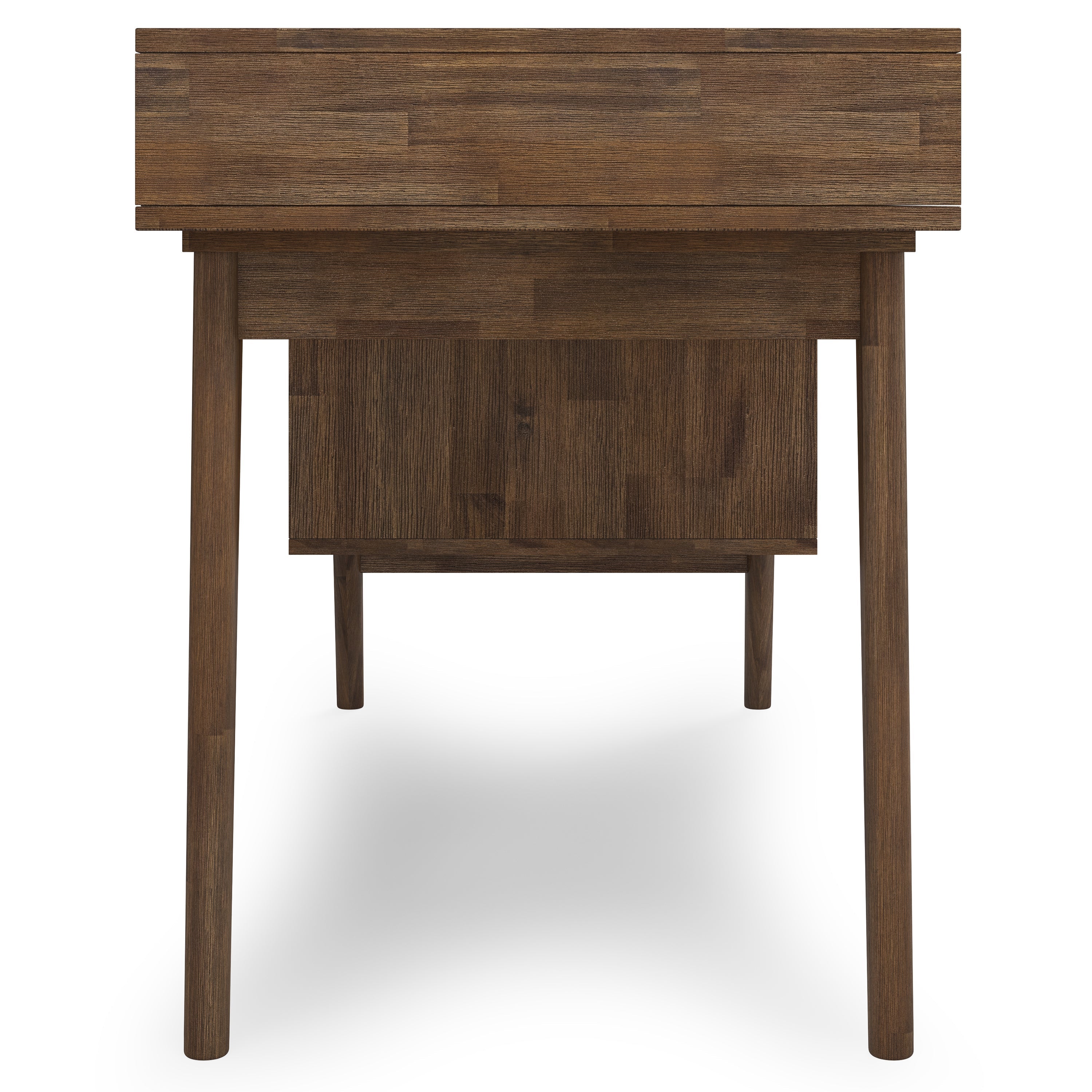 Clarkson - Desk with side drawers - Rustic Natural Aged Brown