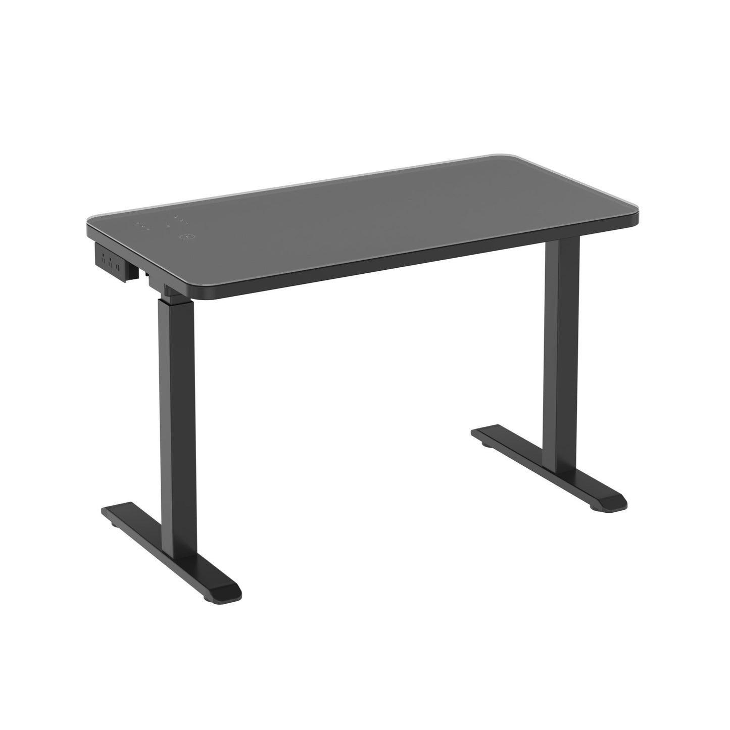 Glass tabletop standing desk
Black