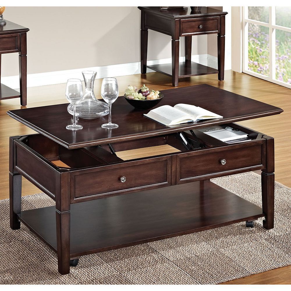 ACME Malachi Coffee Table in Walnut 80254