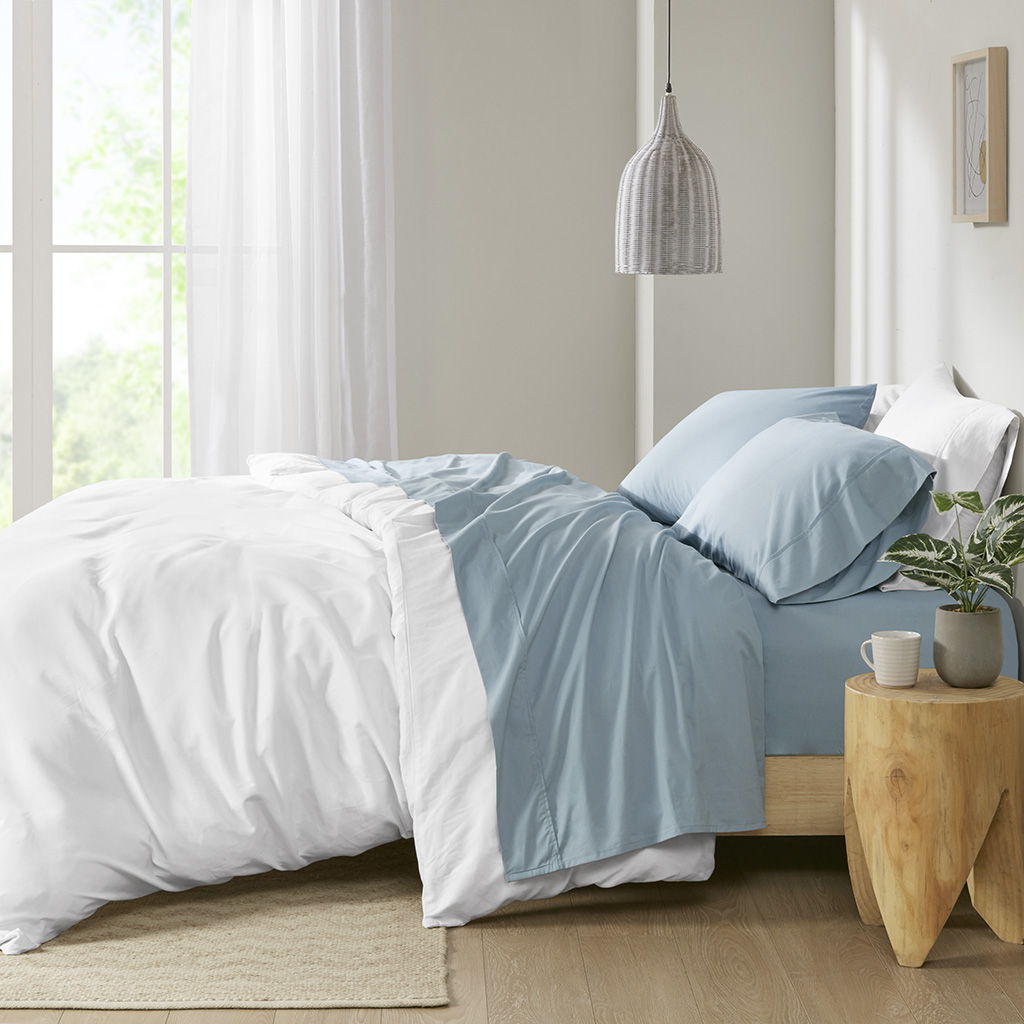 Peached Percale - Queen Sheet Set - Teal