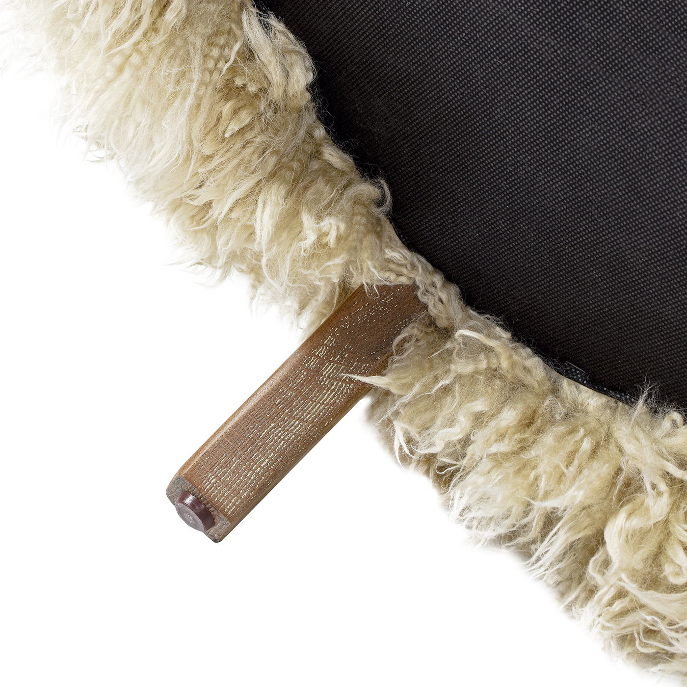 Enchante - New Zealand Sheepskin Accent Arm Chair - Taupe / Natural