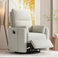 360 Degree Swivel Recliner Theater Recliner Manual Rocker Recliner Chair with Two Removable Pillows for Living Room, Beige