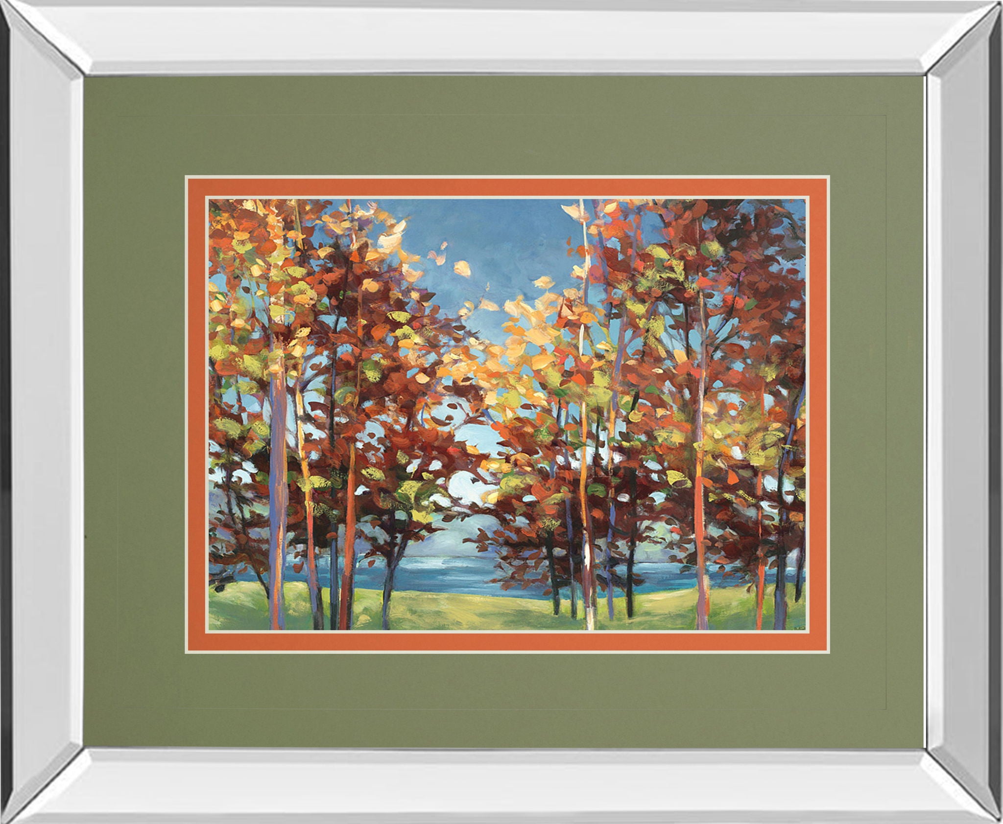 Kaleidoscope By Jmp Mirror - Framed Print Wall Art - Light Brown