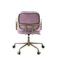 ACME Siecross Office Chair in Pink Top Grain Leather OF00400