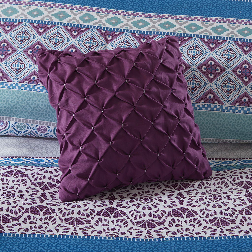 Joni - Twin Comforter Set - Purple