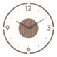 Solid Wood Creative Silent Quartz Clock Wall Clock 35cm