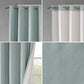 Printed Heathered Blackout Grommet Top Curtain Panel