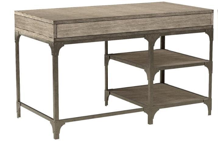 ACME Gorden Desk in Weathered Oak & Antique Silver 92325