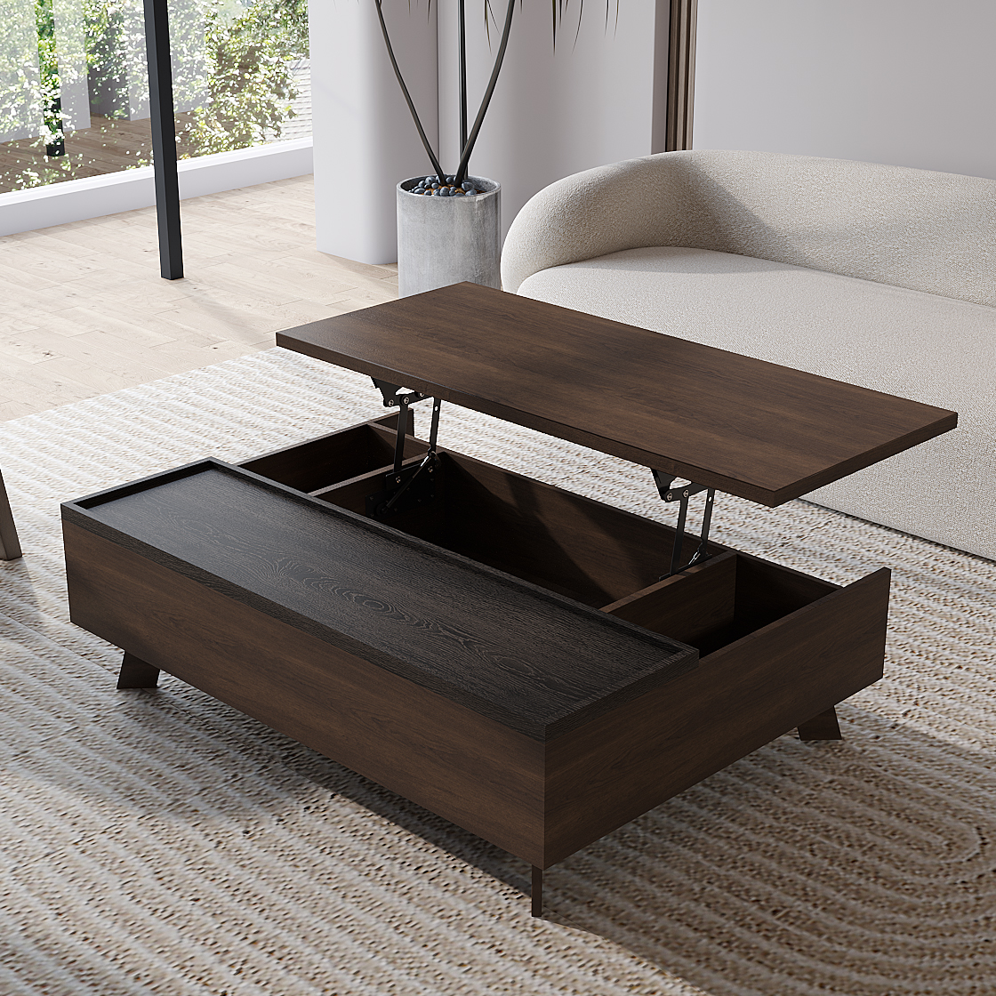 47.2" Convertible Storage Coffee Table
