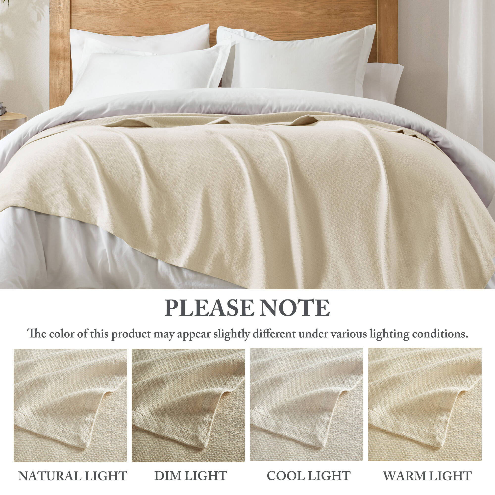 Liquid Cotton - King Blanket - Ivory