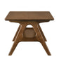 Arona Mid-Century Modern Wood Coffee Table with Shelf
