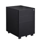 3 Drawer Mobile File Cabinet with Lock Steel File Cabinet for Legal/Letter/A4/F4 Size, Fully Assembled Include Wheels, Home/ Office Design