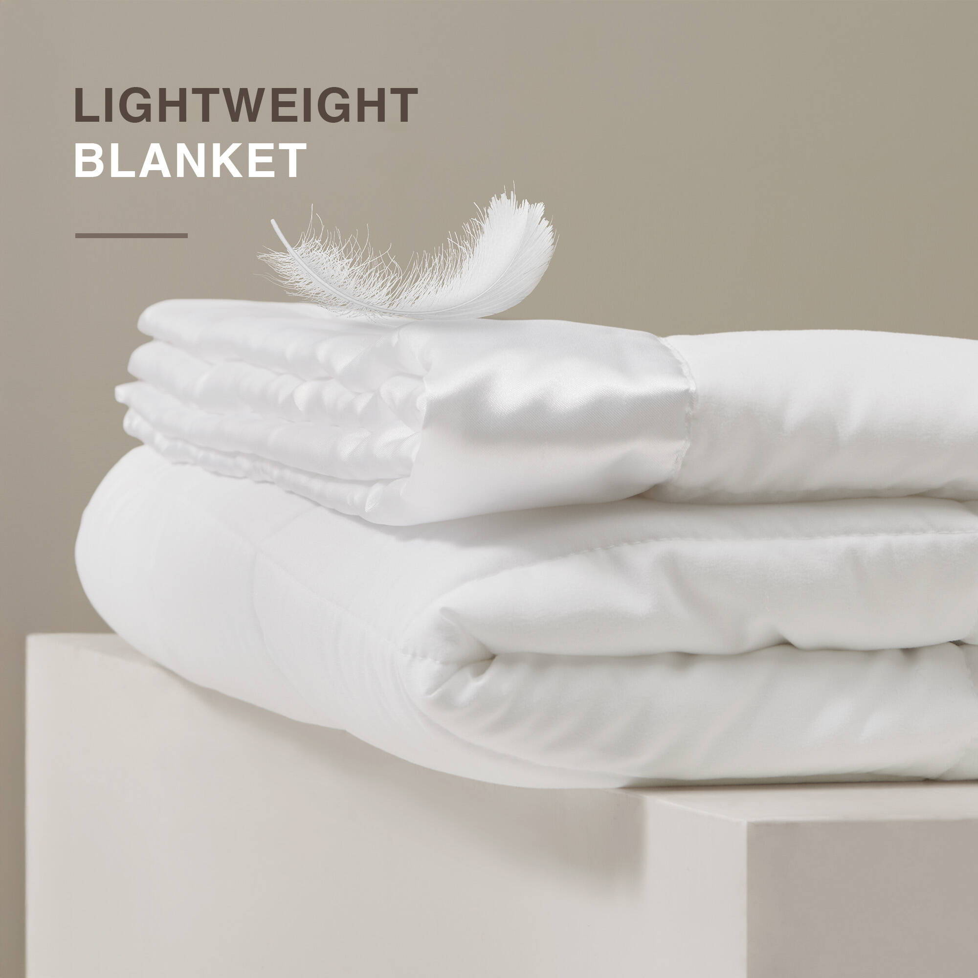 Windom - King All Season Hypoallergenic Blanket With 3M Scotchgard - White