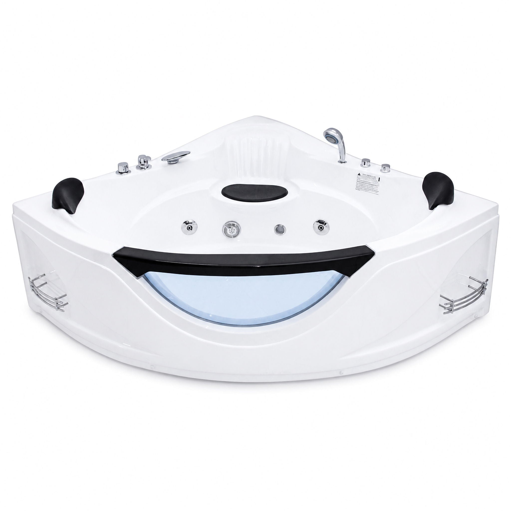 Xavier - Double Corner Massage Bathtub - Milk White