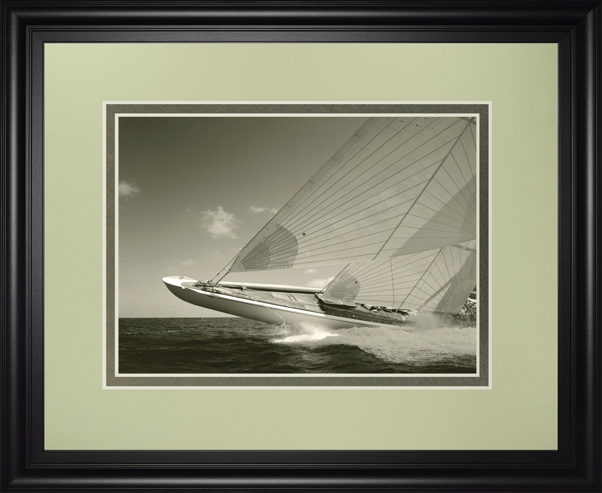 Sea Spray Il By Michael Kahn - Framed Print Wall Art - Gray