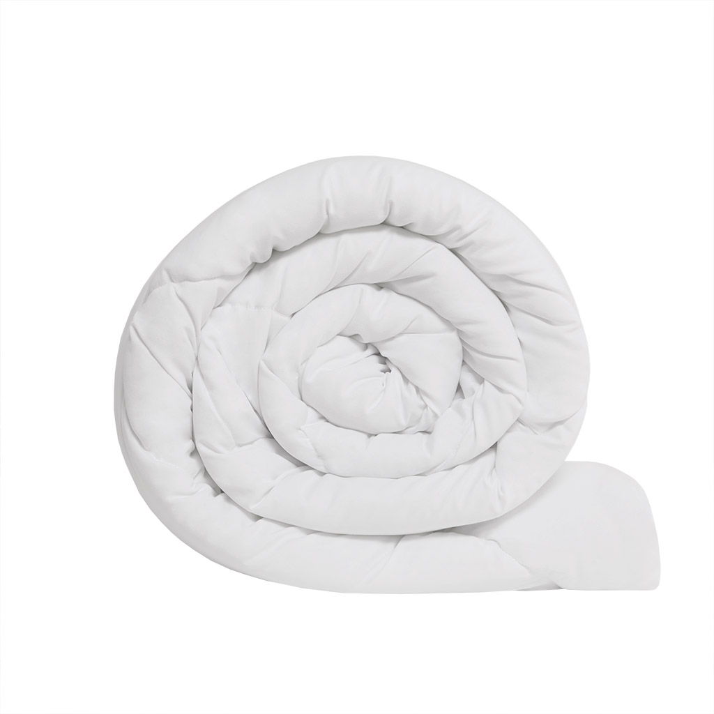 Microfiber With HeiQ Smart Temp - Oversized Down Alt King Comforter With HeiQ Smart Temp Treatment - White