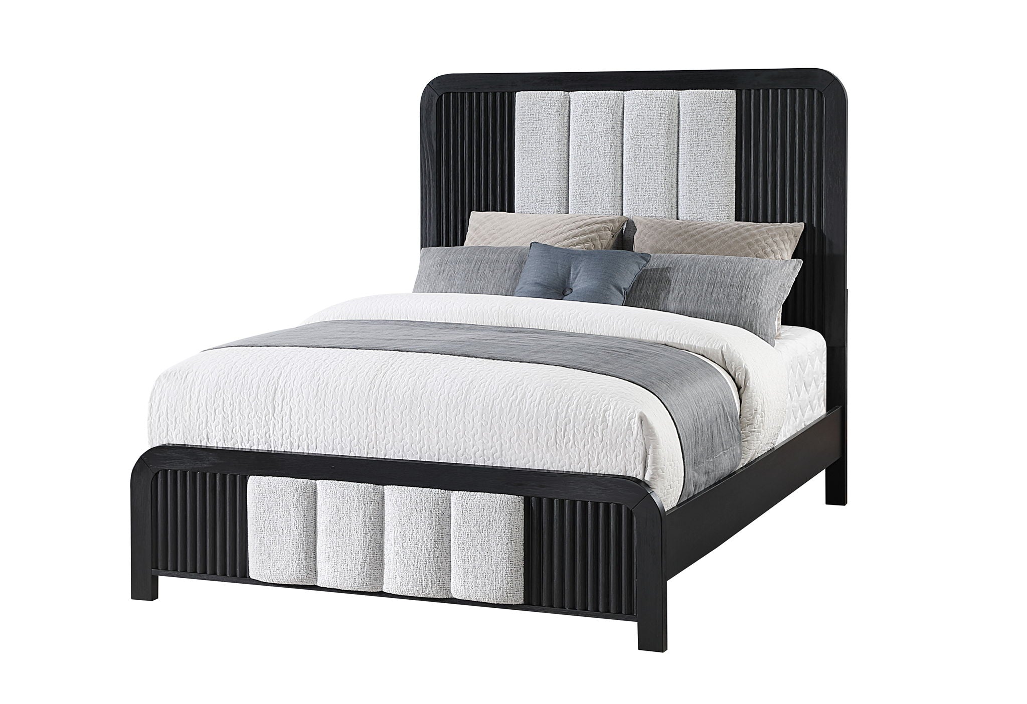 Beckett - Queen Bed Headboard - Black / White