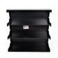 Multifunctional 4-Tier Black Book Shelf & Coffee Table for Living Room Bedroom Dining Room Study Entryway, Creative Furniture Floor Bookshelf, Minimalist Organizer Storage Shelves