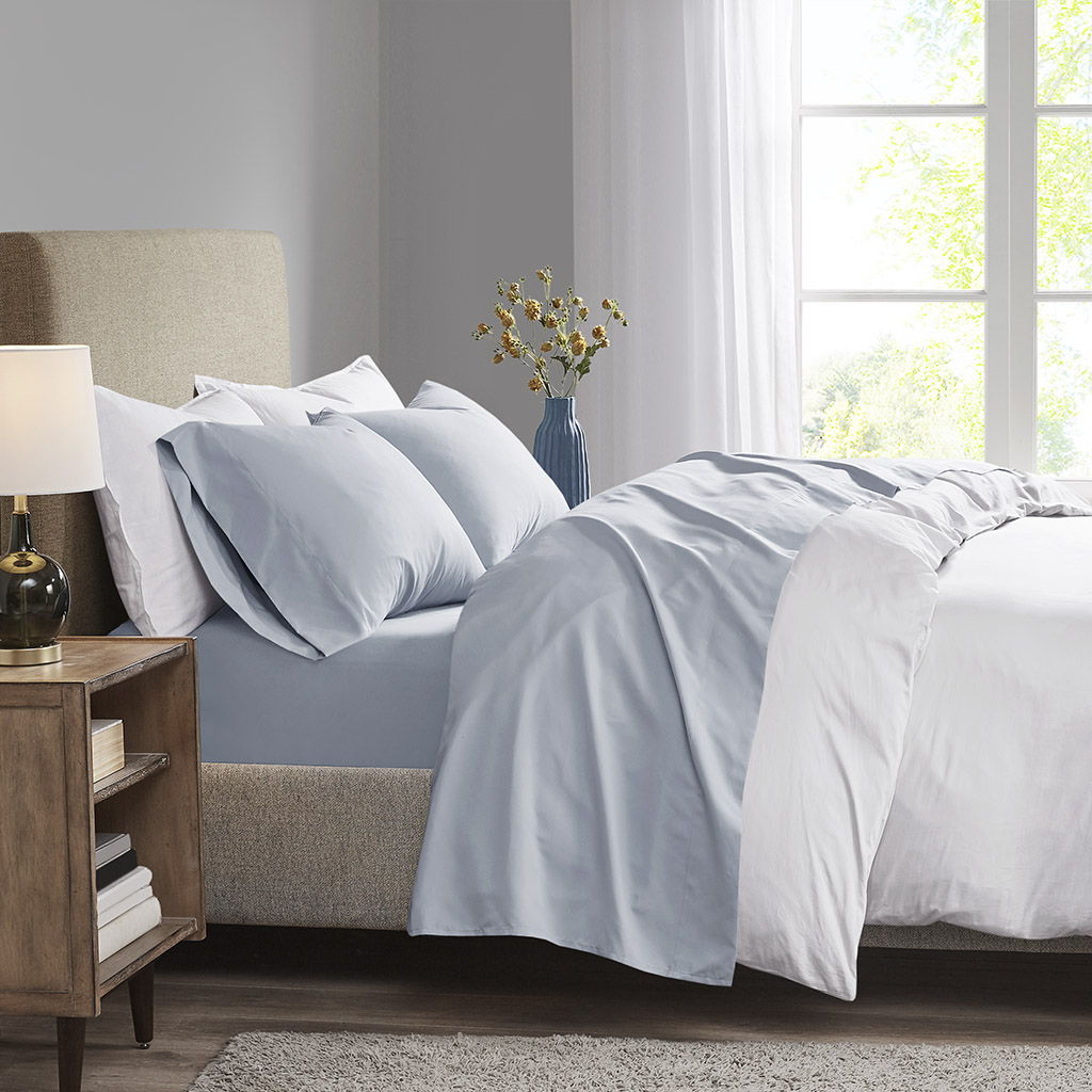3M Microcell - Luxurious Brushed Microfiber Deep Pocket Sheet Set - Blue