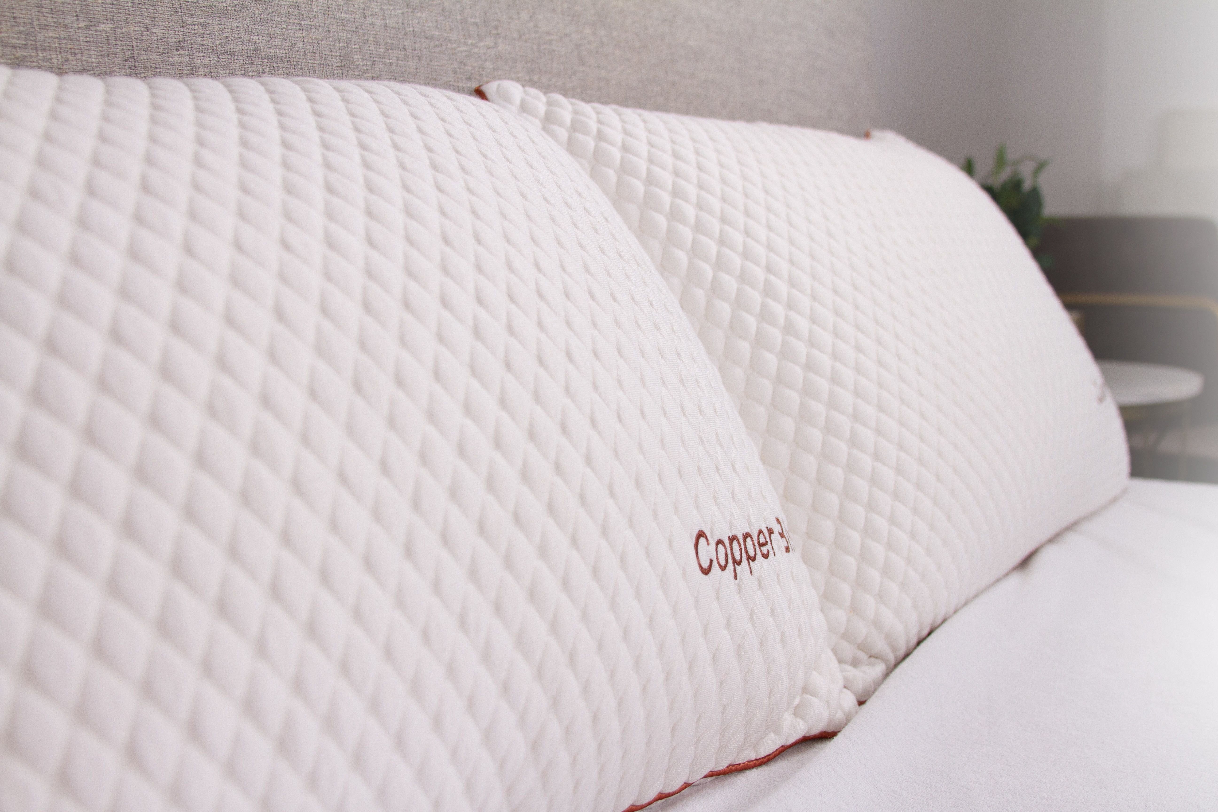 Copper Bliss Pillow - White