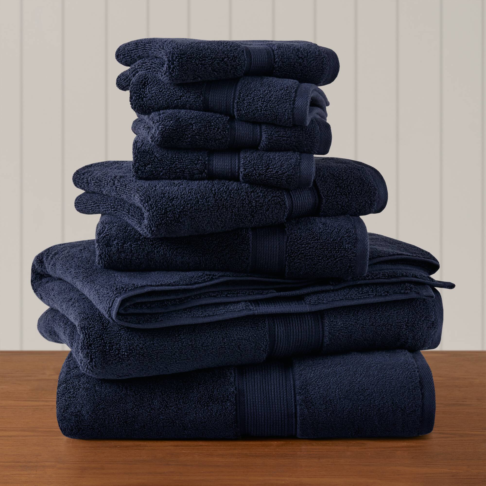 800GSM Ultra-Soft Absorbent Towel Set - Dark Navy