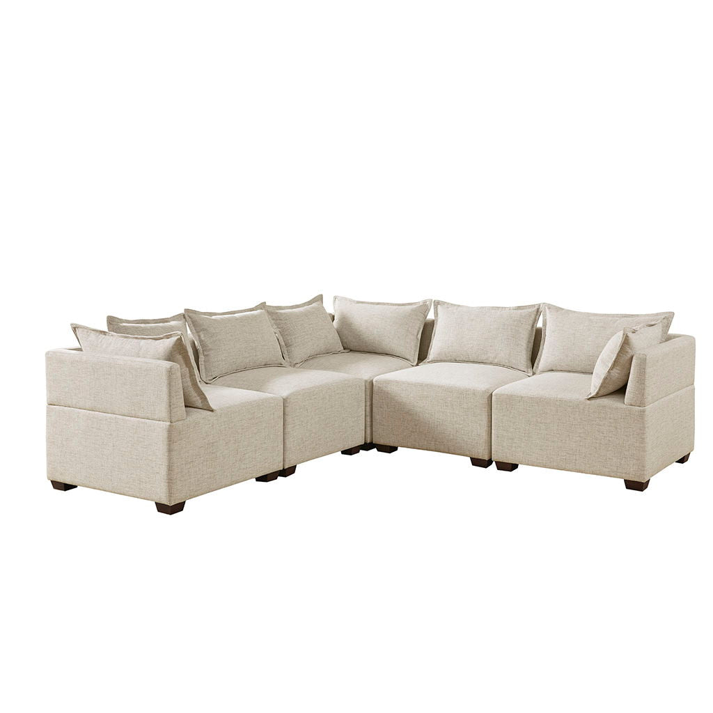 Molly - Modular Armless Chair - Linen