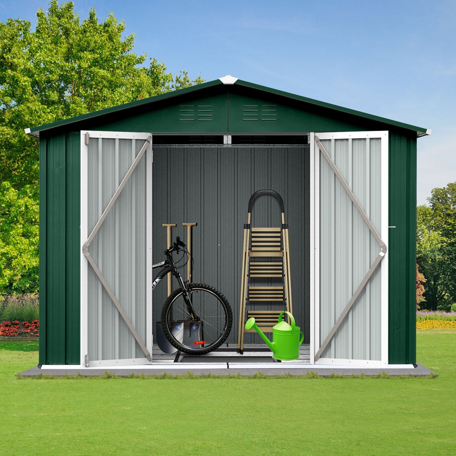 6Ftx8Ft Garden Sheds Outdoor Storage Sheds - Two Tone