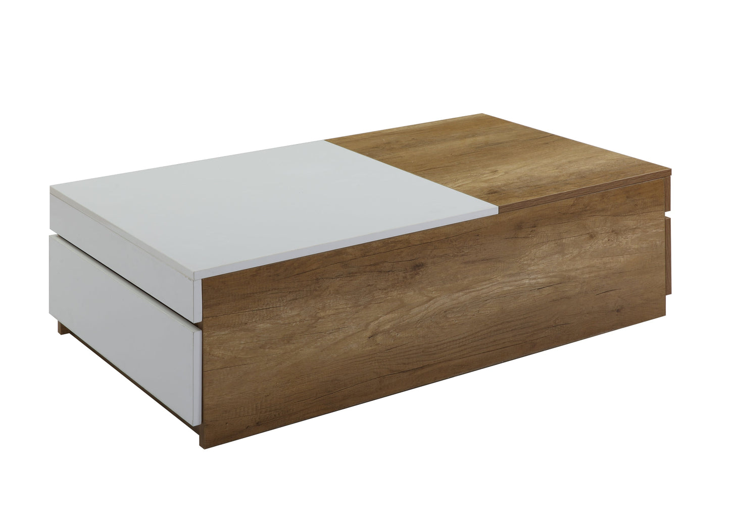 ACME Aafje Coffee Table in Oak & White Finish LV00797