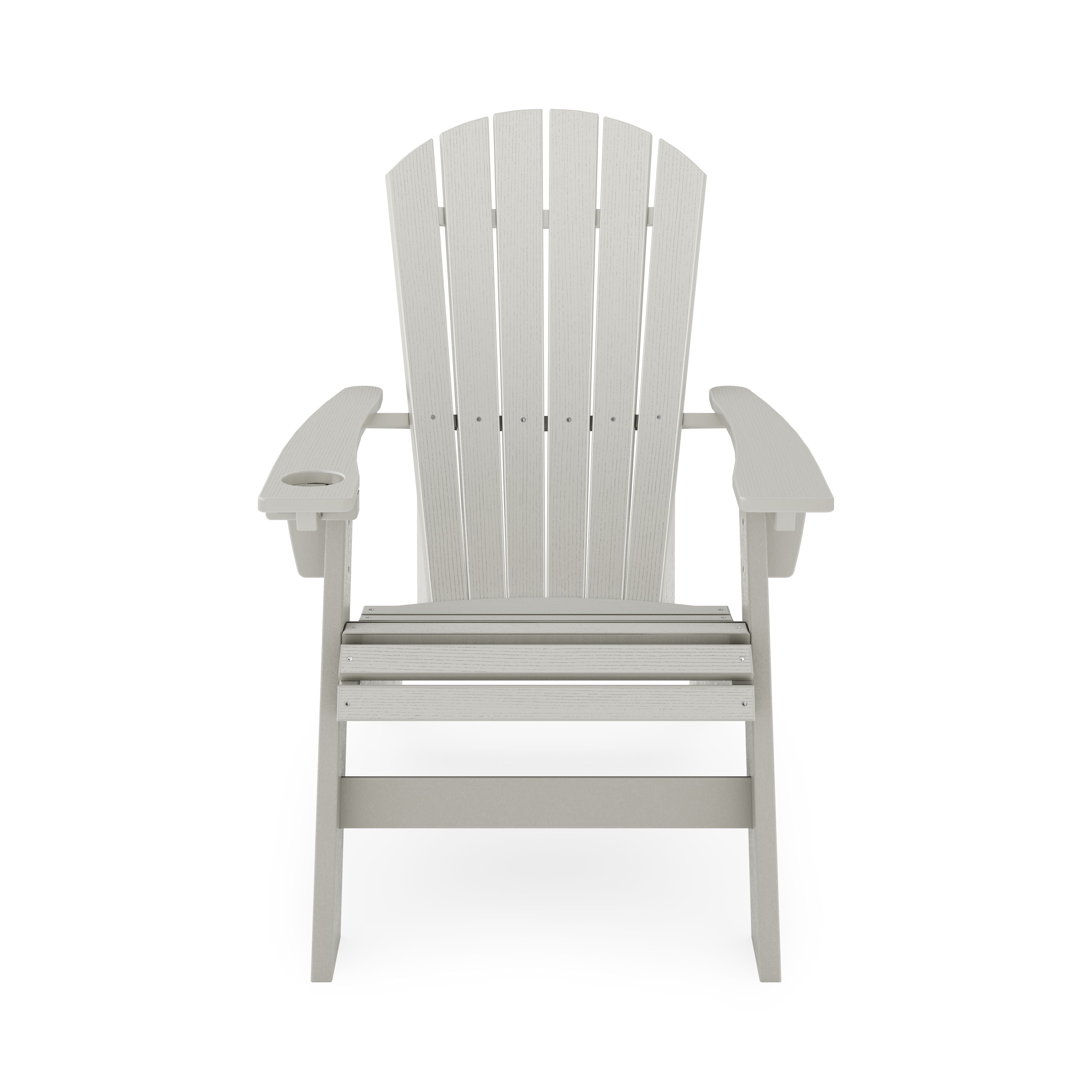 Adirondack Chair Sturdy HDPE Poly Lumber For Poolside, Patio, And Garden Relaxation