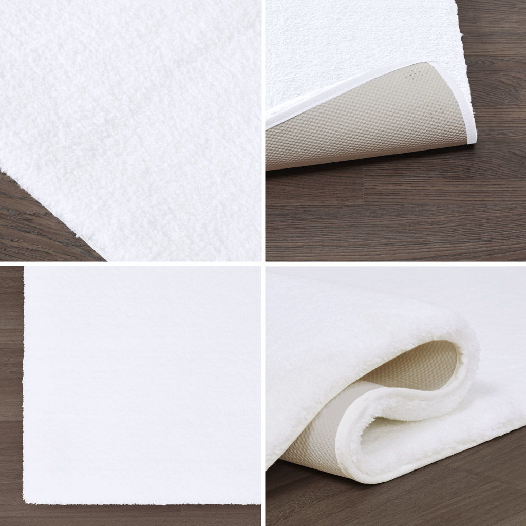 Marshmallow - 24" x 40" Bath Rug - White