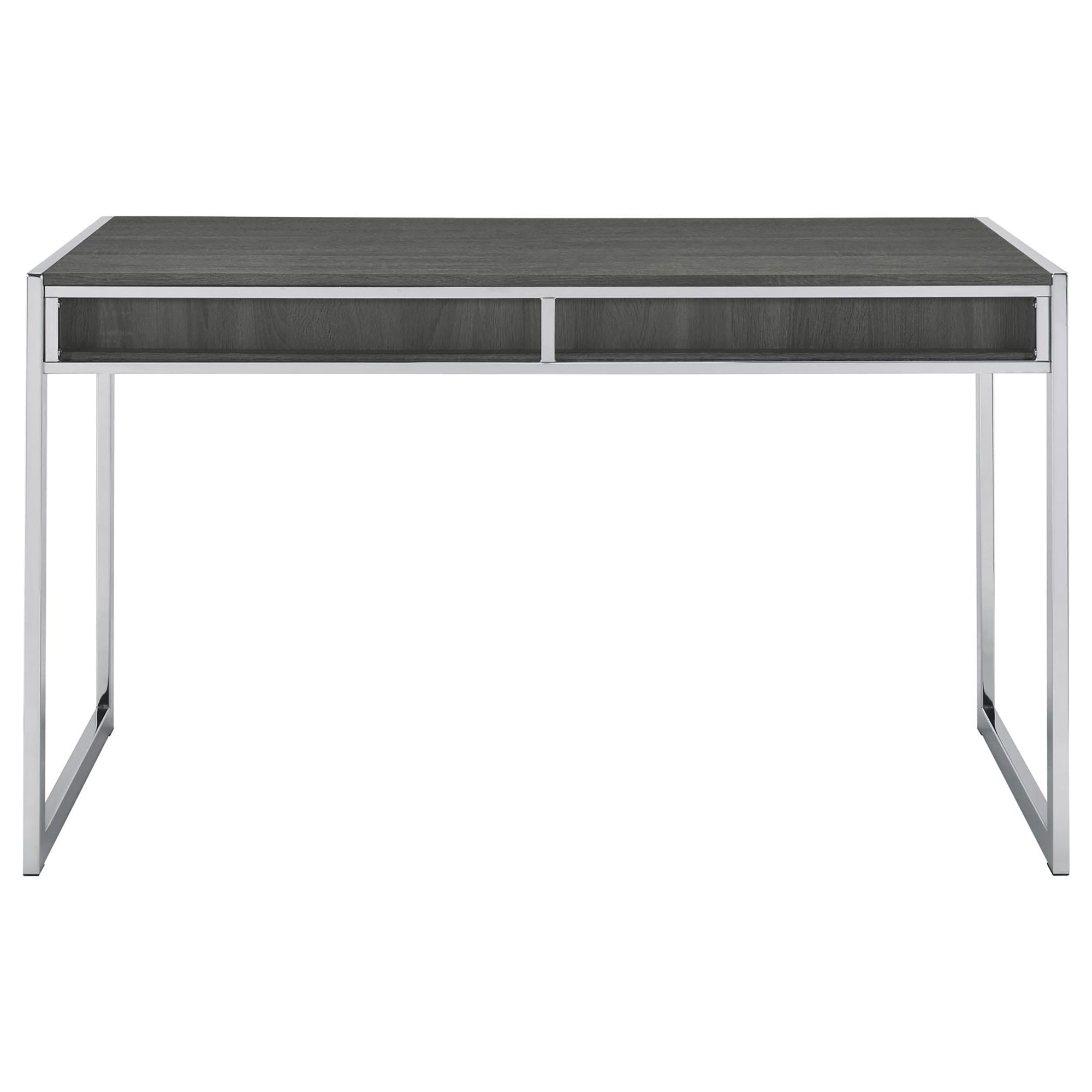 Weathered Grey 2-drawer Writing Desk