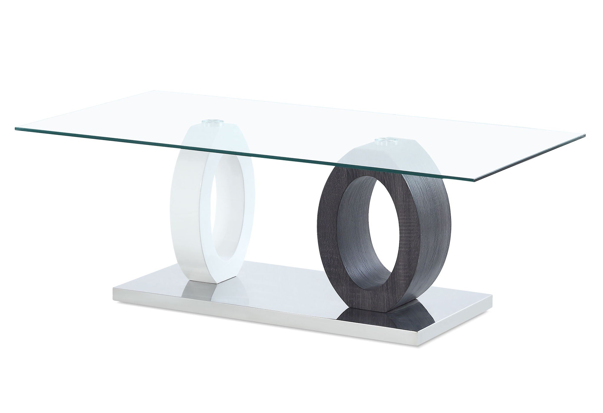 T1628 - Coffee Table Legs - Dark Gray / White