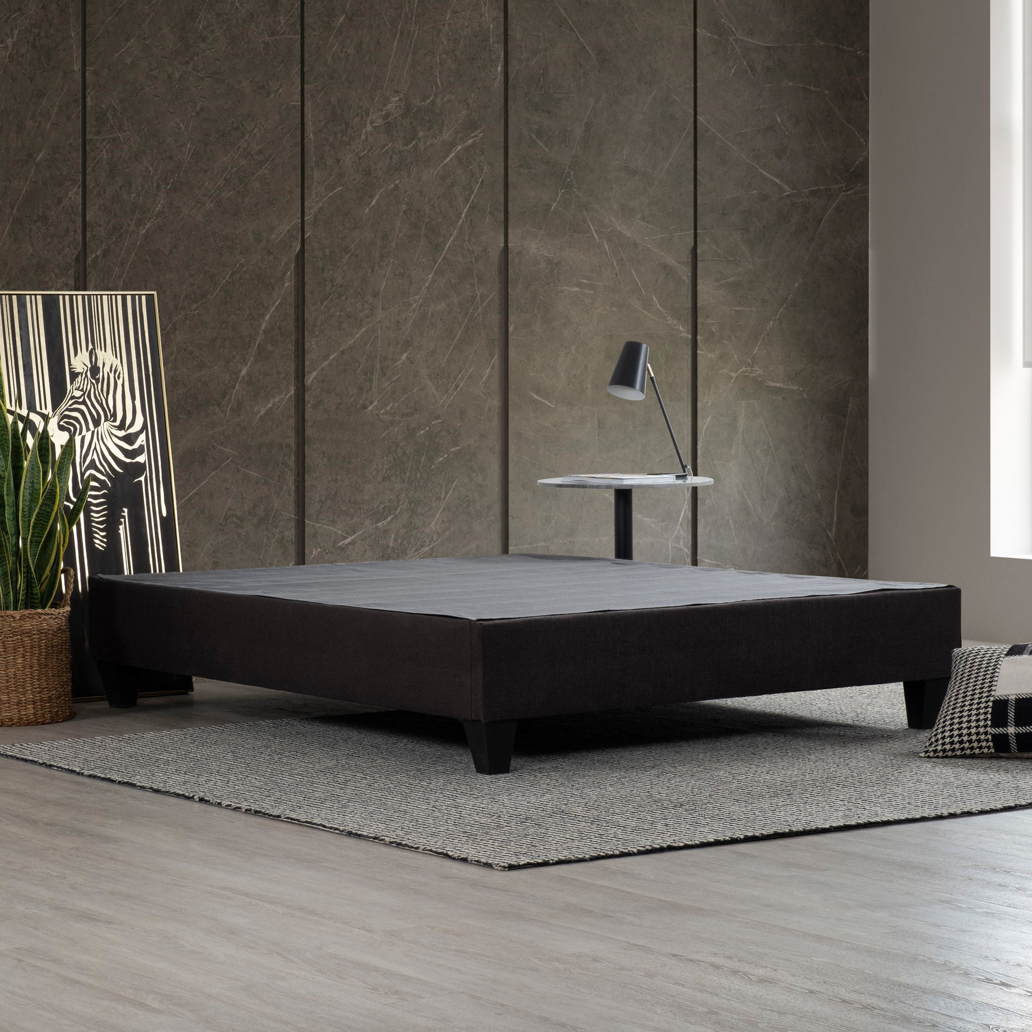 Modern Upholstered Platform Bed Frame