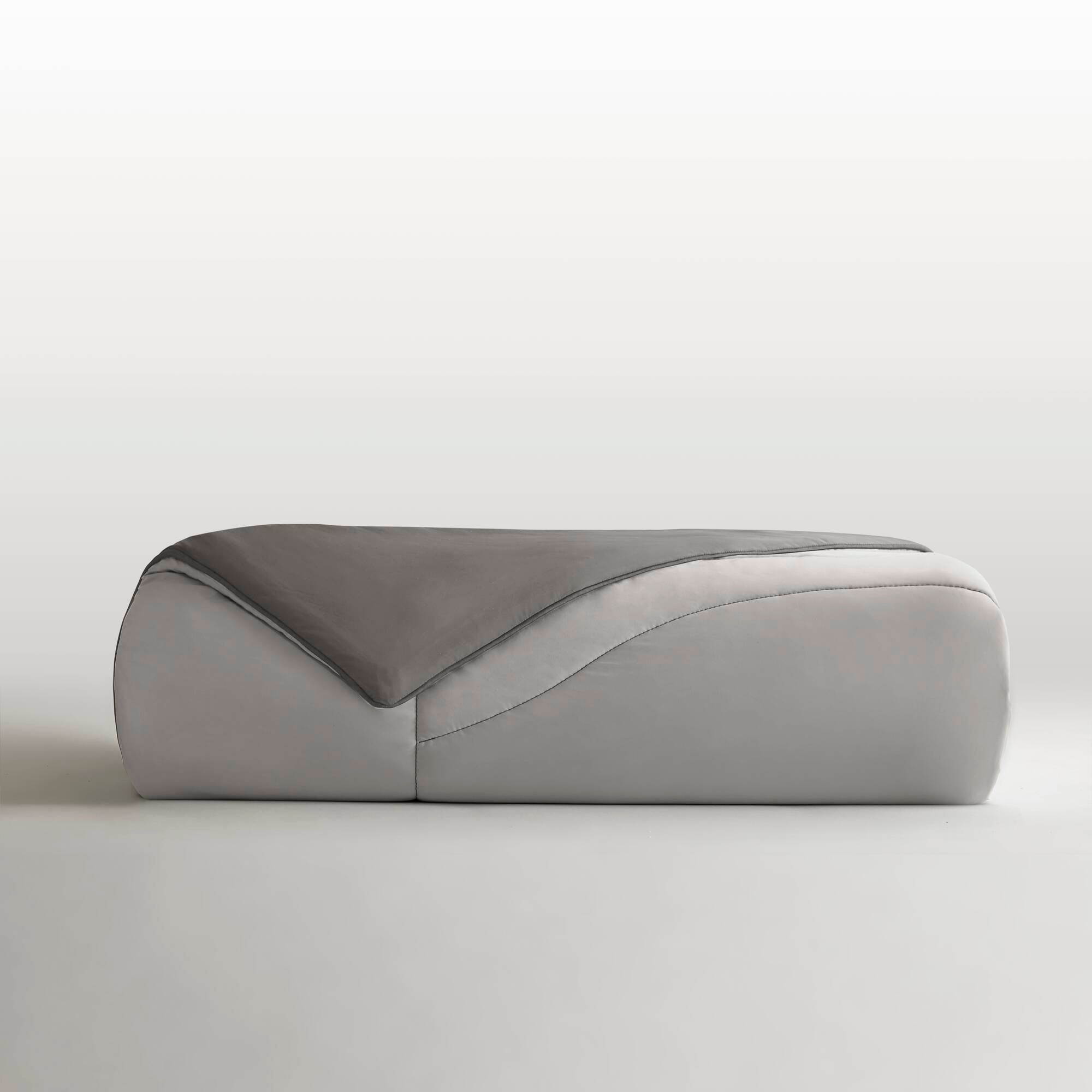 Full/Queen Reversible Tencel Comforter Blanket - Gray