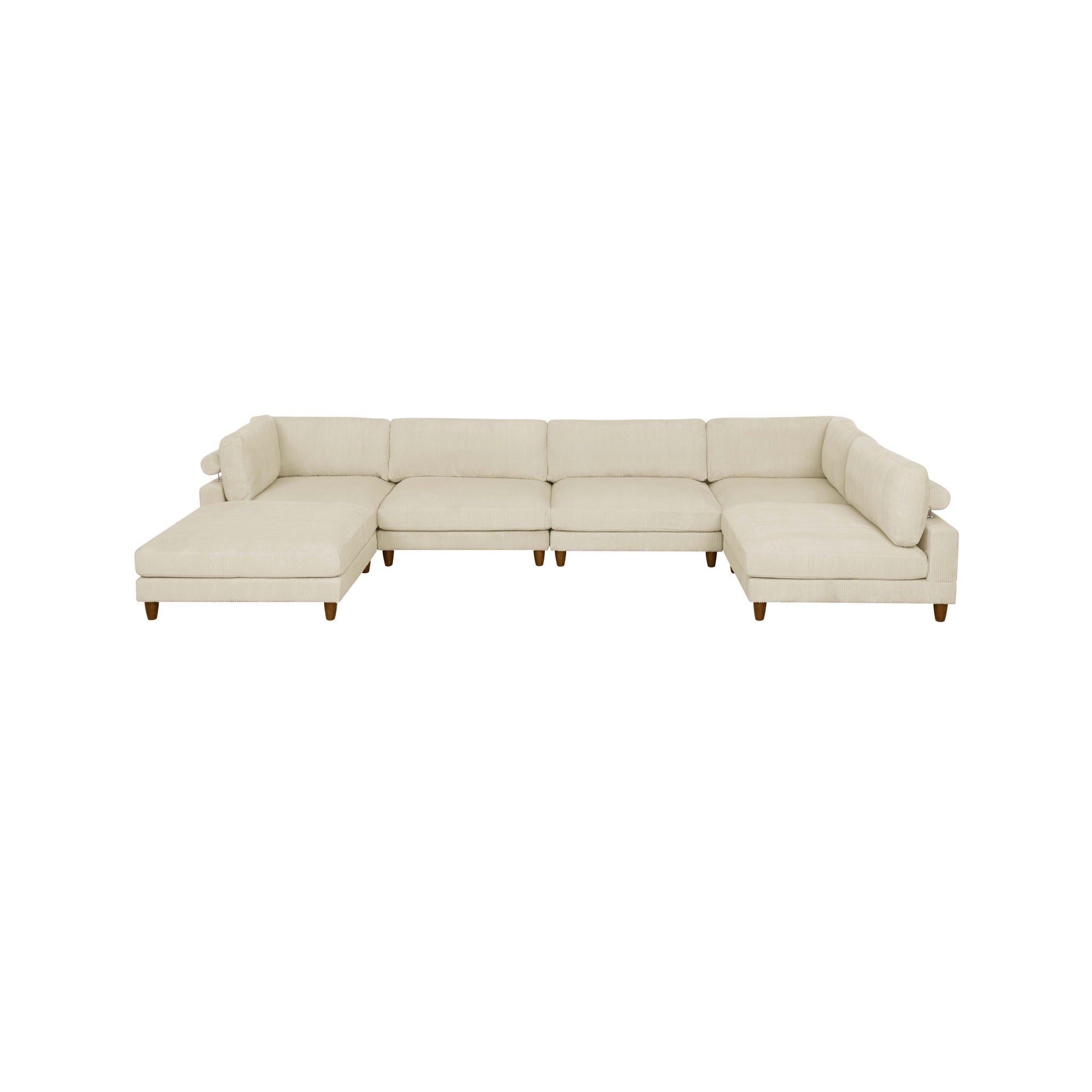 Modern Modular Sectional With Adjustable Back Support