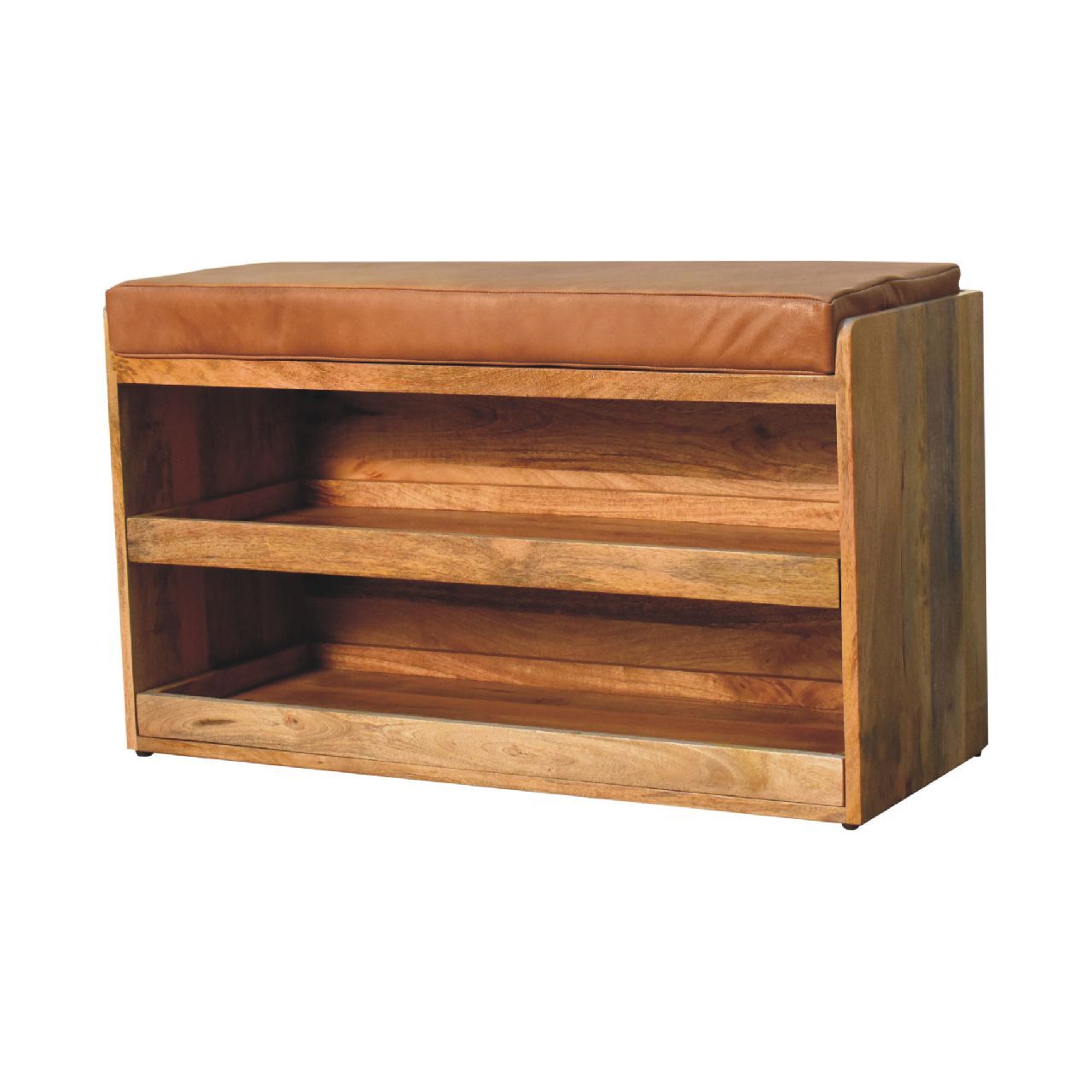 Buffalo - Hide Pull Out Shoe Storage Bench