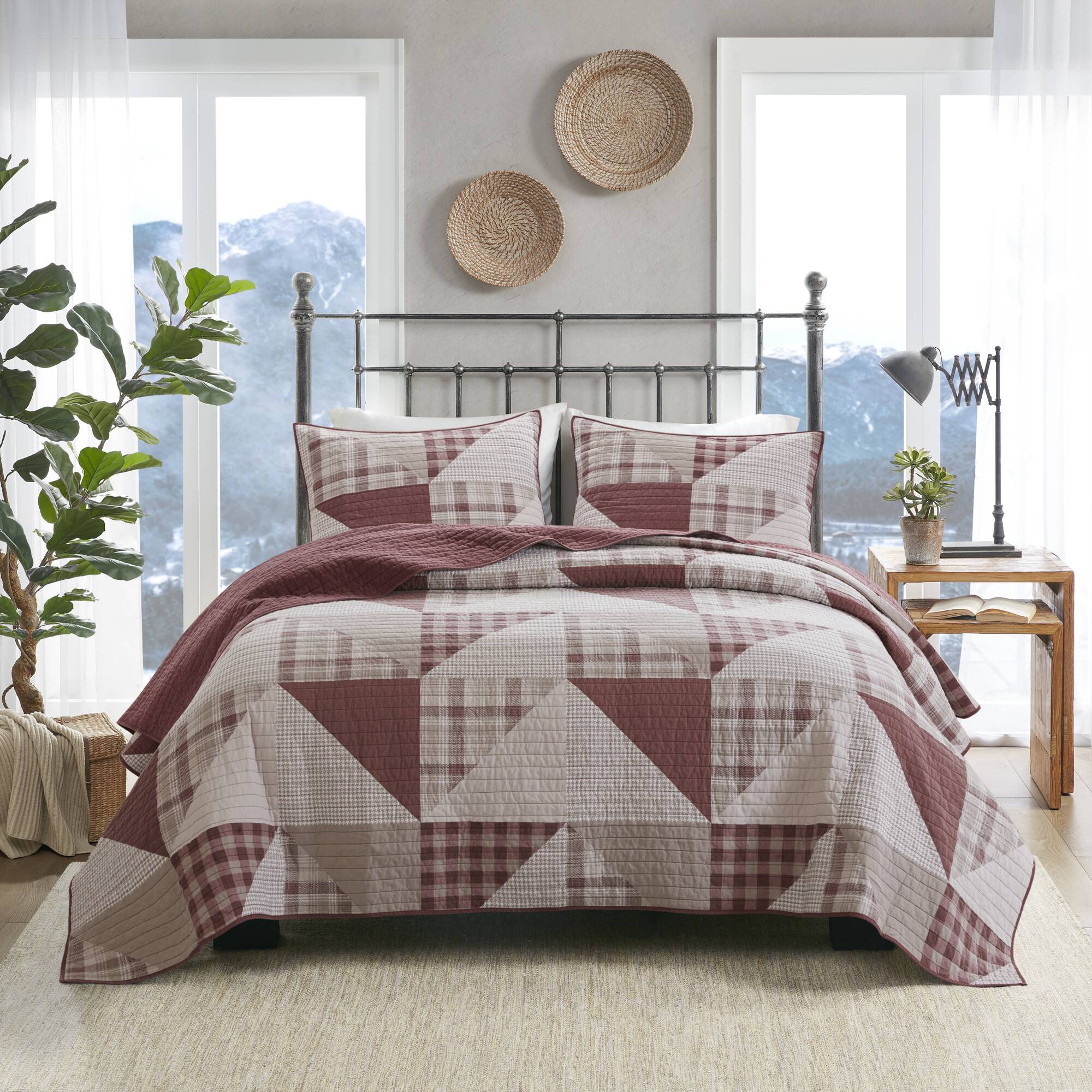 Olsen - King/California King Bedding Collection - Red