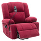 Power Lift Recliner Chair Electric Recliner for Elderly Recliner Chair with Massage and Heating Functions, Remote, Phone Holder Side Pockets and Cup Holders for Living Room, Red