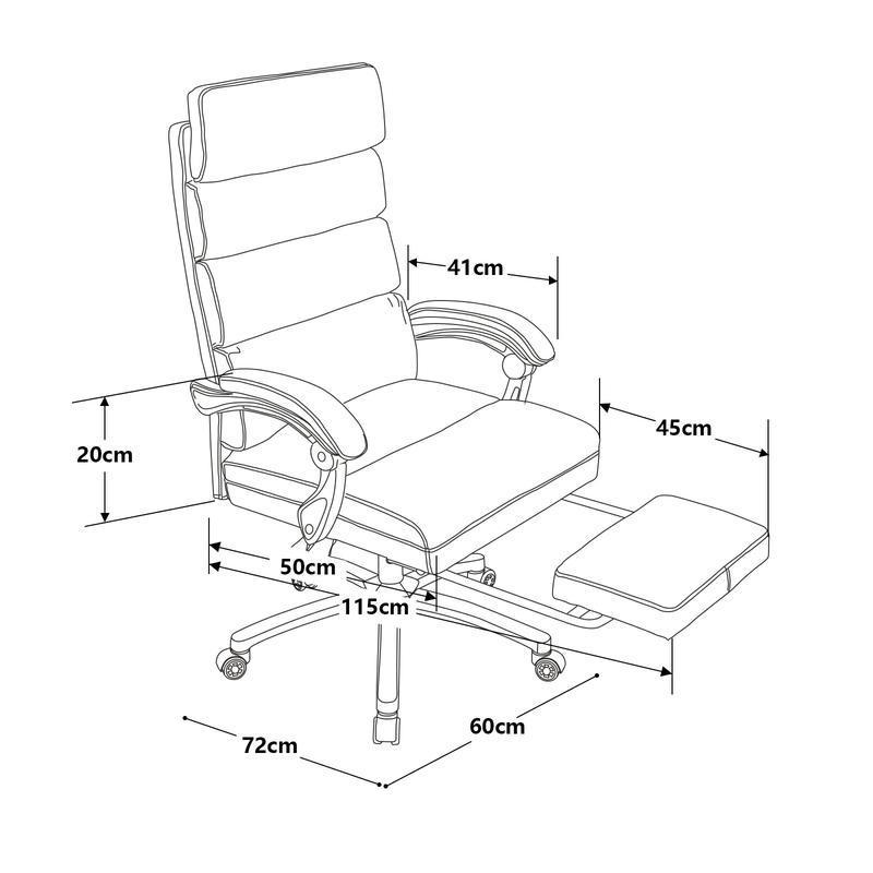 Exectuive Chair High Back Adjustable Managerial Home Desk Chair