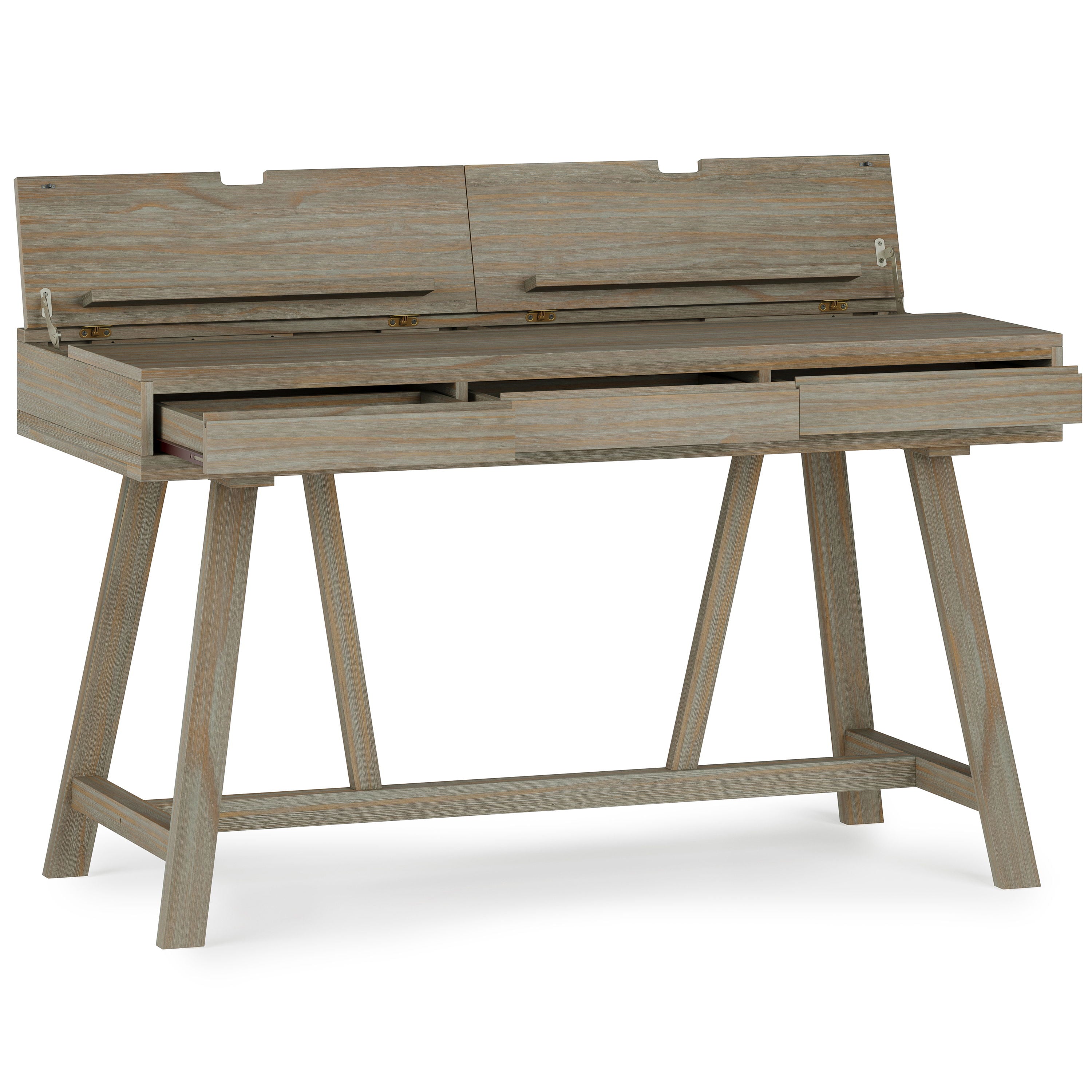 Bowman - Flip Up Desk - Distressed Gray