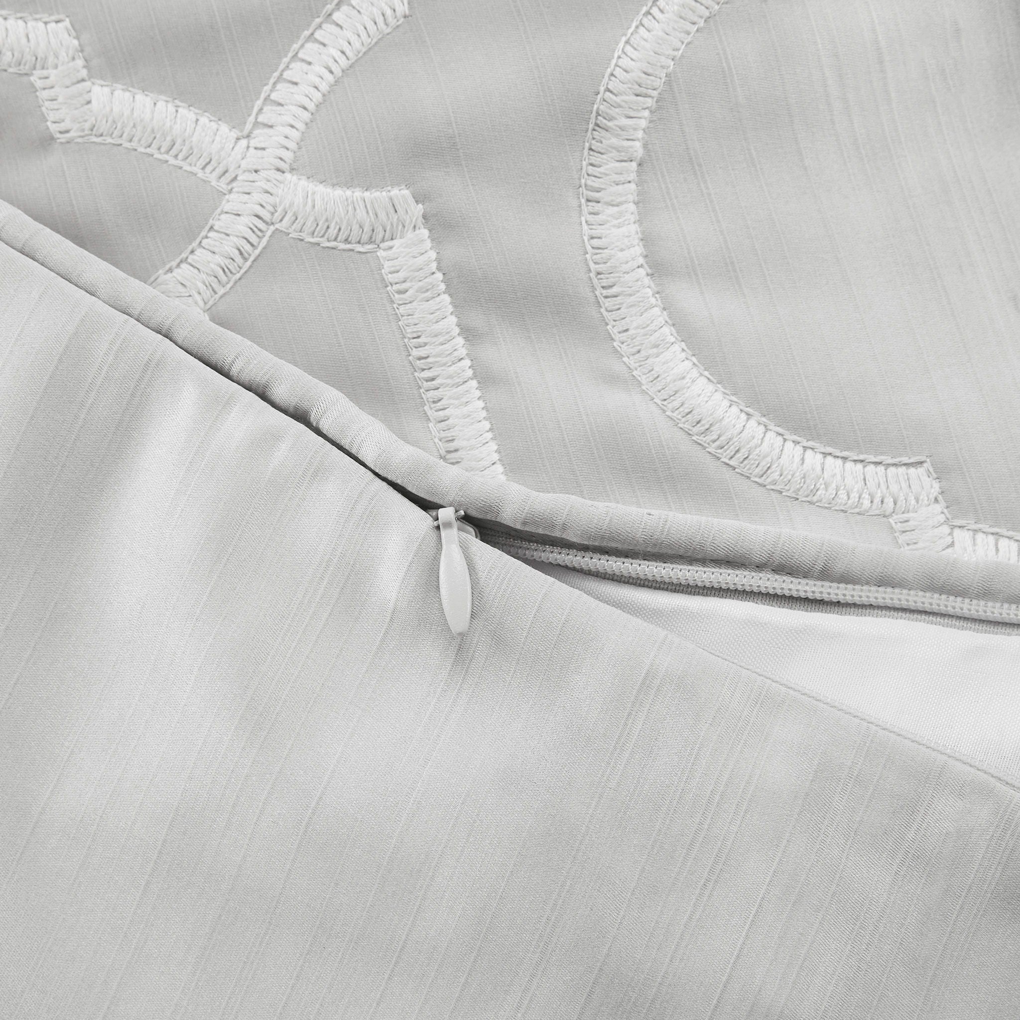 Montague - European Pillow Sham - Silver