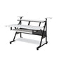 ACME Willow Music Desk, White & Black Finish OF00996