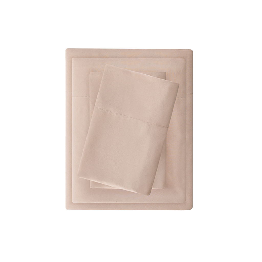Twin Long All Season Moisture Wicking Lightweight Sheet Set - Blush