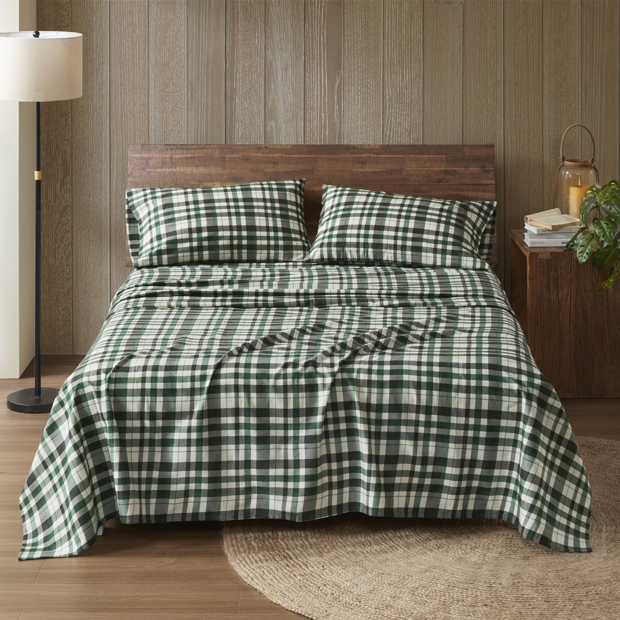 Flannel - Queen 100% Flannel Printed Sheet Set - Finton
